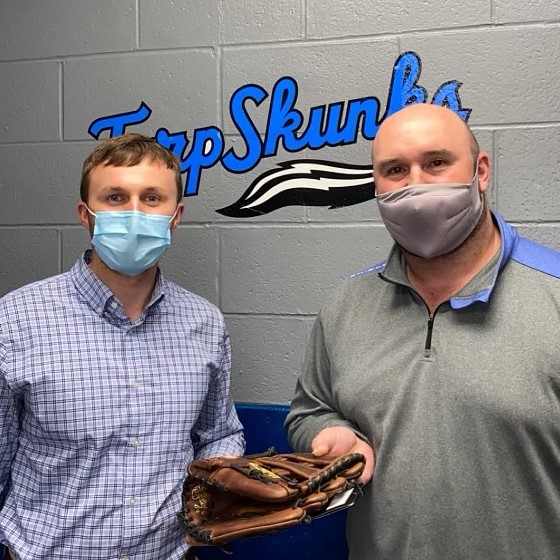 Tarp Skunks Donate Baseball Gloves to Babe Ruth League